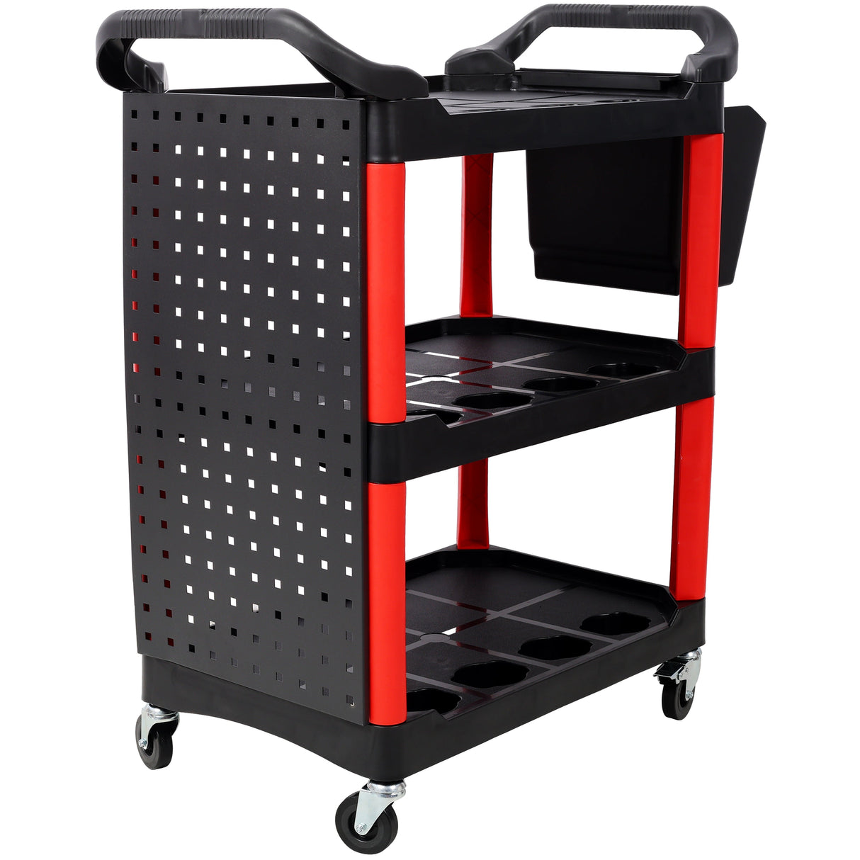 3 Tier Rolling Auto Detail Cart with Wheels