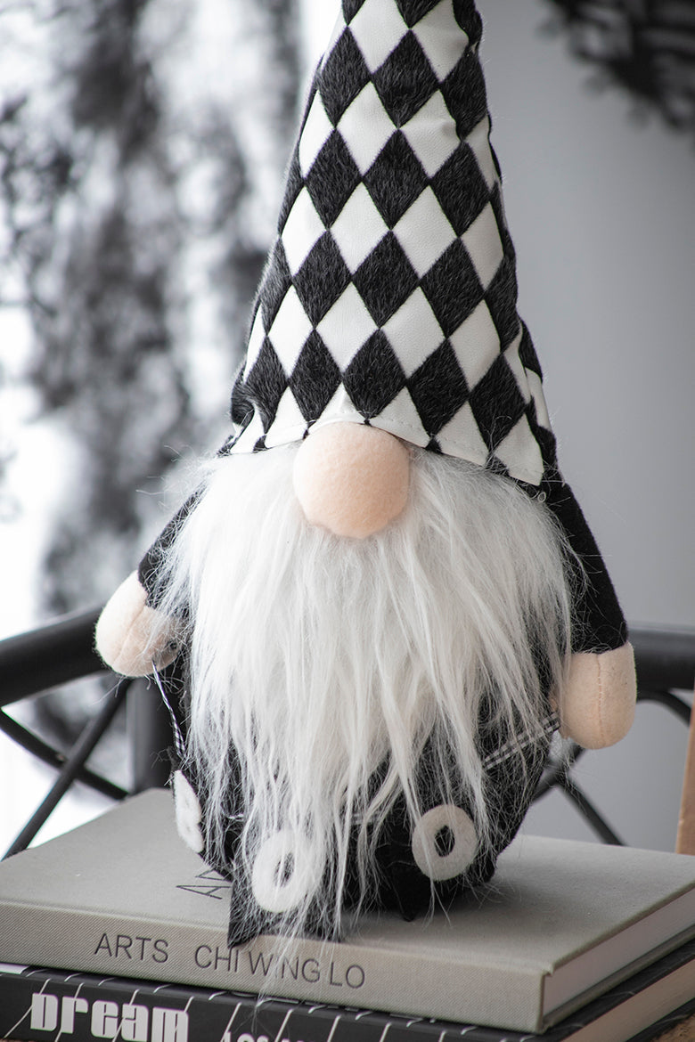 Set of 2, 8.3x4.7x15.7" Fabric Gnome Decor