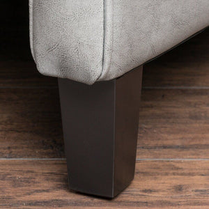 Wide Manual Club Recliner - Dark Gray