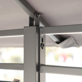 13x10 ft Outdoor Patio Gazebo Canopy Tent with Ventilated Double Roof and Side Wall