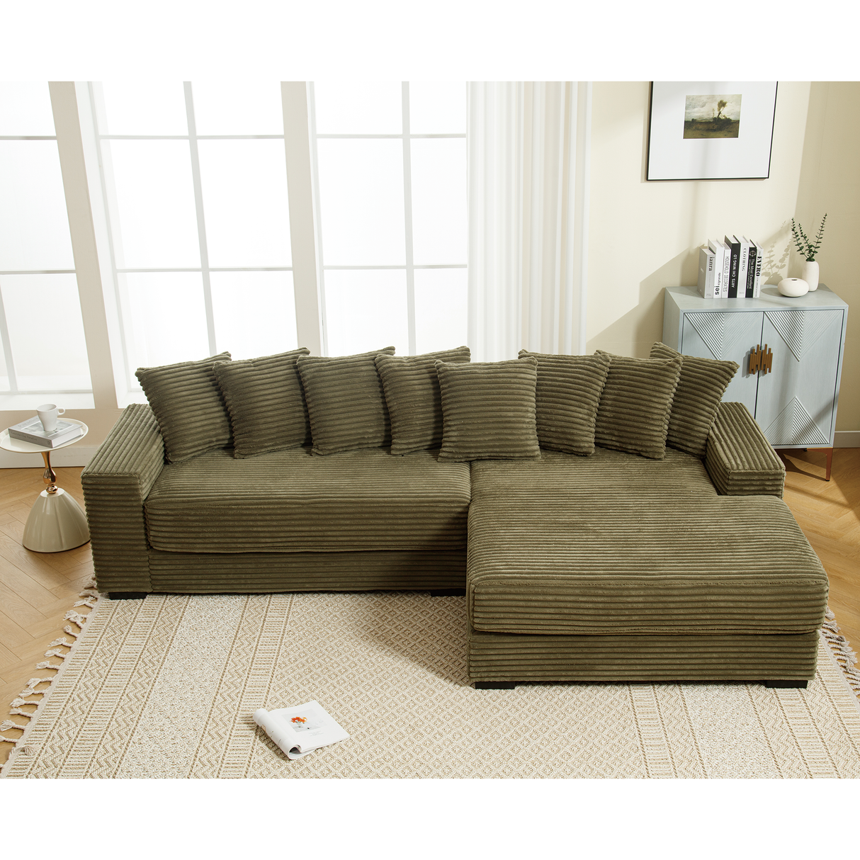 Oversized Two-Piece L-Shaped Sofa