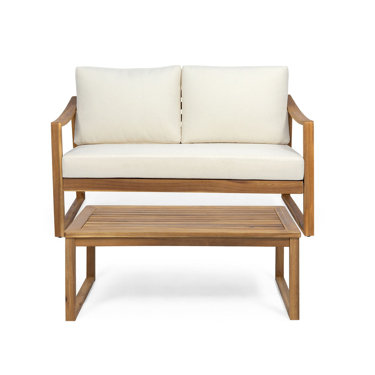 Samwell Table Samwell Coffee Table & Loveseat Set - Durable 2 Piece Outdoor Furnitur ...