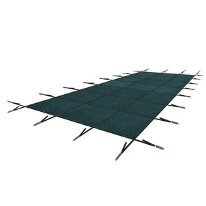 Swimming Pool Safety Cover, Fits 16x32ft Rectangular Pools