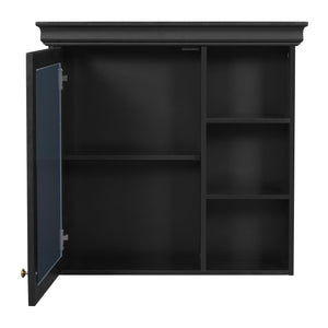Wall Mounted Bathroom Medicine Cabinet With Mirror And Adjustable Storage With Soft Close Hinges
