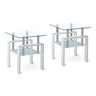 Tempered Glass Table With Storage