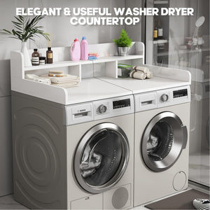 Washer Dryer Countertop with Non-Slip Pads - White