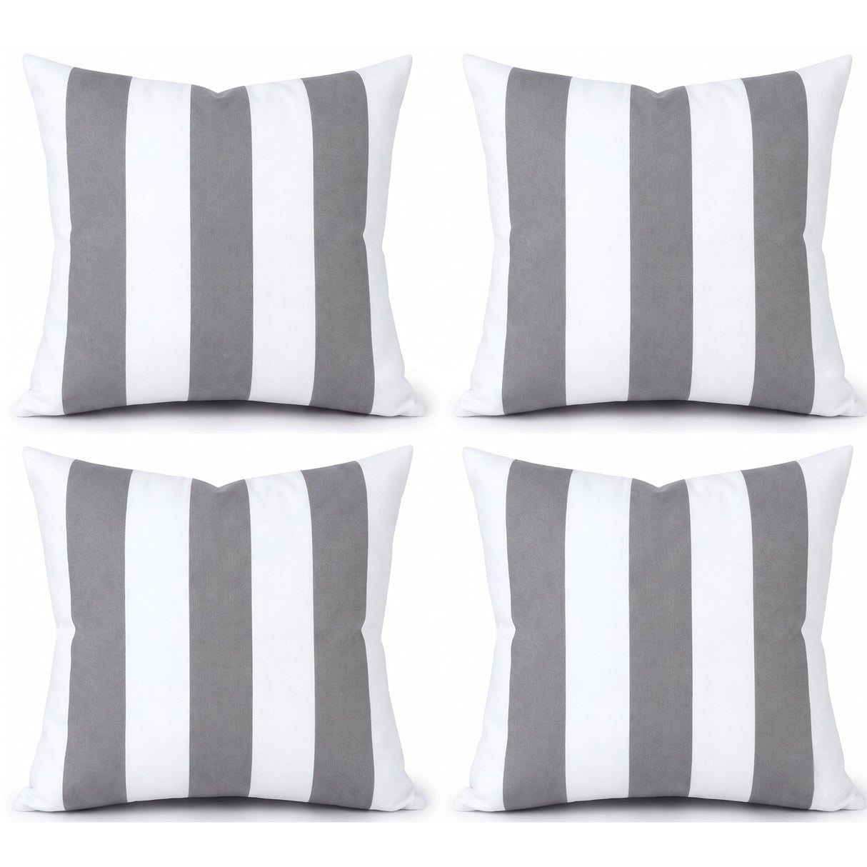 4 Pack Outdoor Pillow Covers - 18x18 Inch