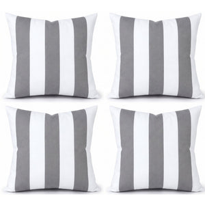 4 Pack Outdoor Pillow Covers - 18x18 Inch
