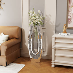 35.82" U-Shaped Tall Decorative Floor Vase