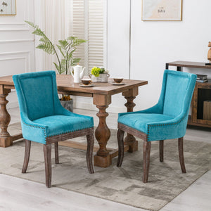 Ultra - Side Dining Chair, Nail Head (Set of 2)