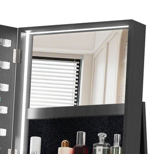 Swivel Jewelry Cabinet With Full Length Mirror
