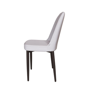Modern Dining Chair With Cushions And Metal Legs