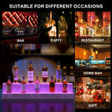 38-Inch LED Liquor Bottle Display Shelf – App & Remote-Controlled Bar Stand