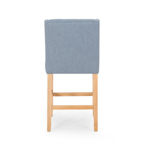 Vienna - Contemporary Fabric Tufted & Wingback Counter Stools (Set of 2)