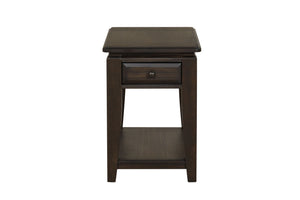 Traditional Table With Storage with Drawer - Dark Brown