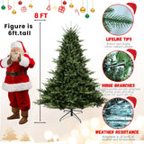 Full-Shaped 6 Ft Christmas Tree with 1673 PE/PVC Tips