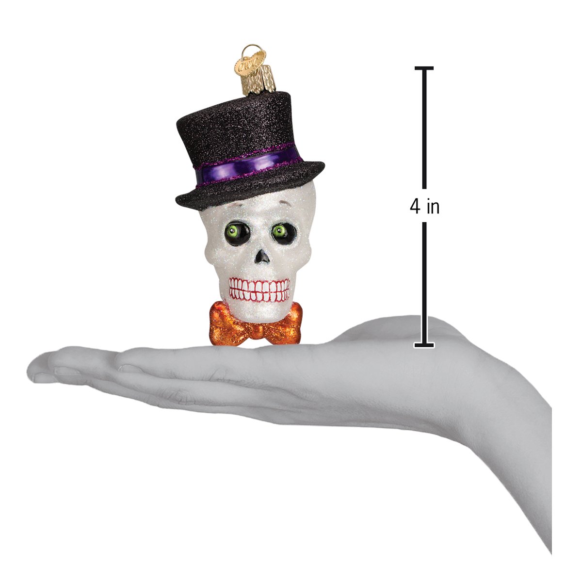Top Hat Skeleton Ornament