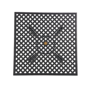 Arch Mesh Dining Table With Lightweight Frame - Black