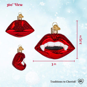 Vampire Lips Ornament