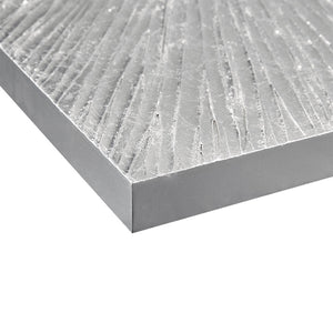Silver Luster™ — Signature Sunburst Hand-Painted Dimensional Resin Wall Art