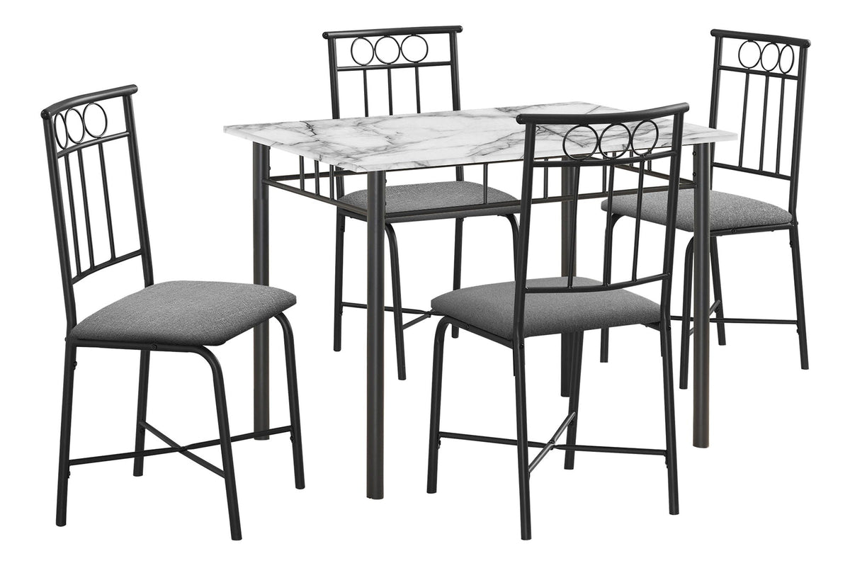 5 Pieces Small Rectangular Dining Table Set