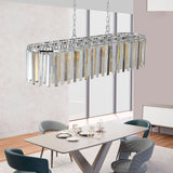 Modern Oval Crystal Ceiling Chandelier