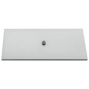 K&K 43' Propane Gas Fire Pit Table, Grey