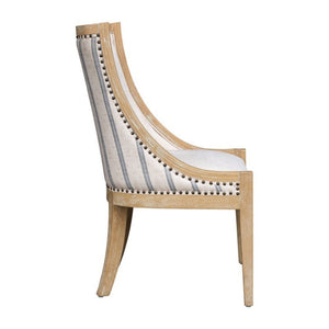 Upholstered Dining Chair With Nailhead Trim