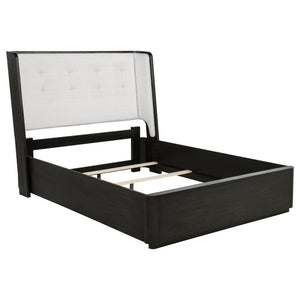 Leandro 4-piece Queen Bedroom Set Burnished Black