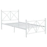 Platform Bed With Modern X-Style Design