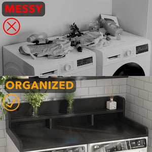 Washer Dryer Countertop with Non-slip Pads - Black