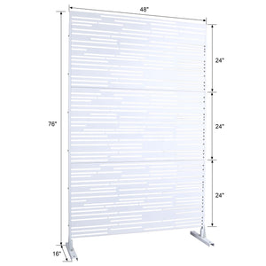 Outdoor & Indoor Freestanding Metal Privacy Screen
