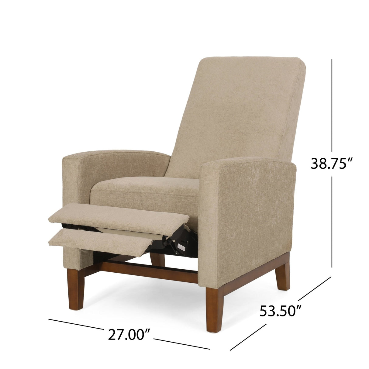 27'' Wide Wood Hand Manual Club Recliner - Tuesday Morning - Chairs