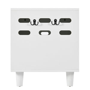 Furniture Style Cat Cabinet Cat Litter Box With Sisal Scratching Door - Cream White