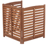 3 Panel Outdoor Wooden Air Conditioner Fence