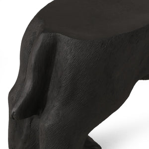 MGO Dog Bench - Outdoor Labrador Design, Matte Black