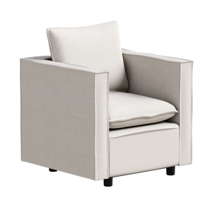 Modern Gray Single Sofa Chair