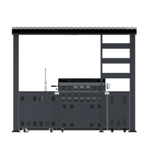 108-Inch 6-Burner Deluxe Outdoor Kitchen Grill