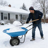 Steel Tray Wheelbarrow with Two Wheels – ABS+Steel Construction - Black or Blue
