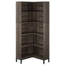 L-Shaped Bookcase, 5 Tier Freestanding Corner Bookshelf