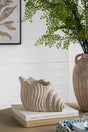 11.5x7x7'-Sand-and-Cement-Nautilus-Shell-Planter-with-Textured-Beige-Finish-Planters