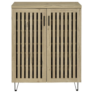 Brixton 2-door Entryway Shoe Storage Cabinets White Oak