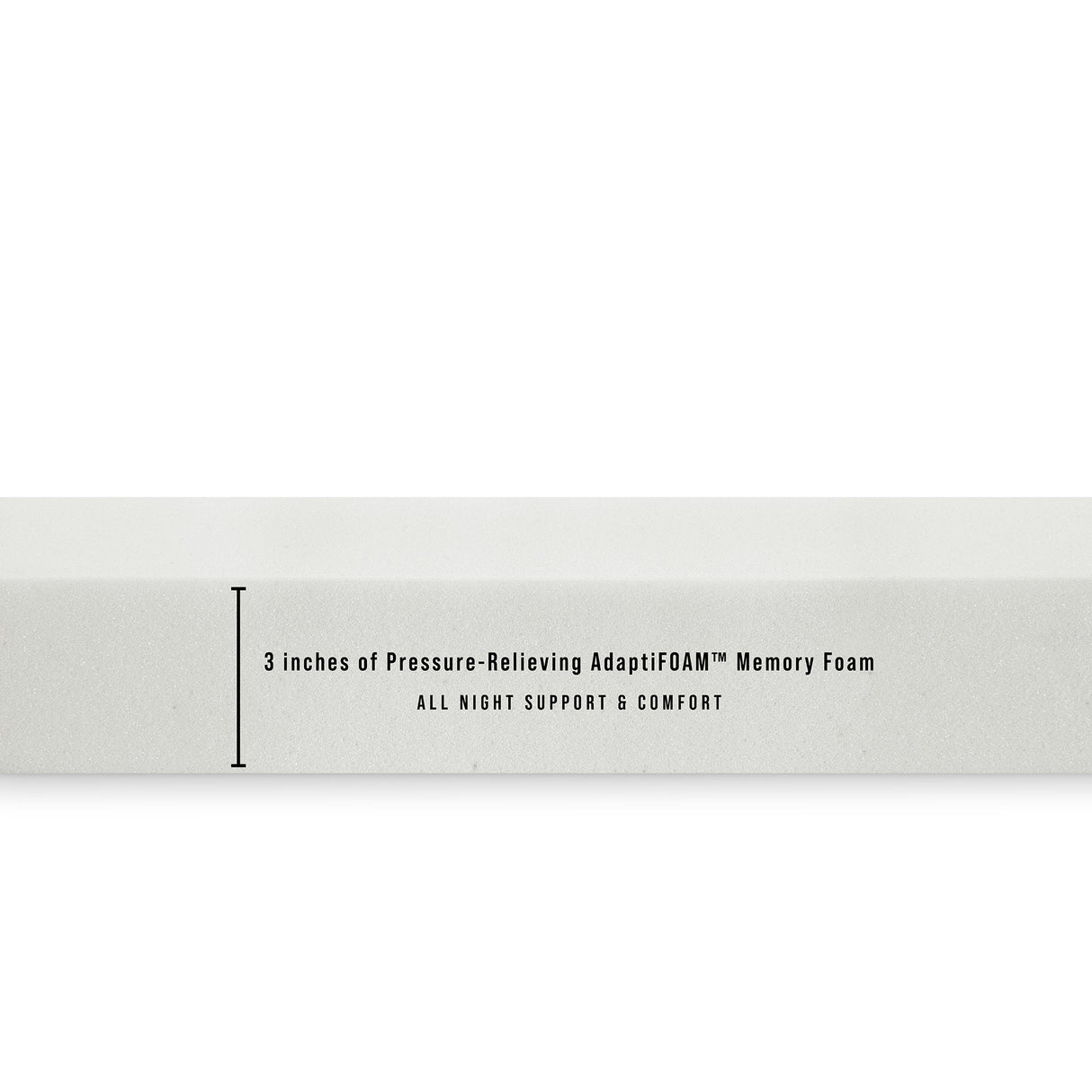 3-inch adaptifoam responsive memory foam mattress topper