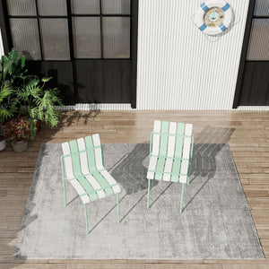 4 Piece Set of Modern Color Block Designed Single Chairs
