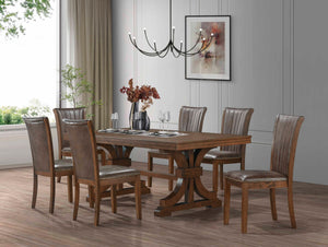 Mid Century Modern Dining Table Set for 7OAK