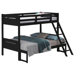 Bunk Bed With Built In Ladder, Safety Guardrails And Angled Access Step