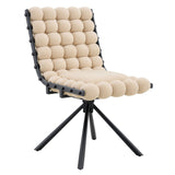 Puffy Bubble Ball Chain Dining Chairs For Dining Room (Set of 2)