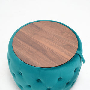 Nesting Ottomans 2 Piece With Tray, 4 In 1 Function