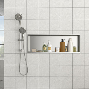 Stainless Steel Shower Niche With Seamless Design For Bathroom Storage