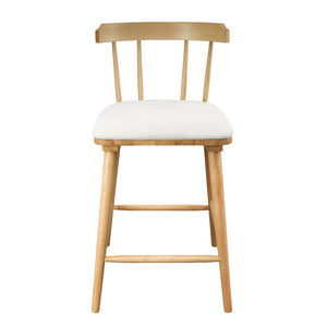 Olivia Indoor Wooden Upholstered Counter Stool